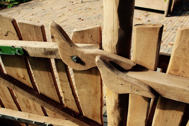houten hek natuur speeltuin