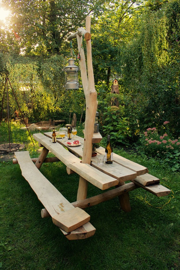 op maat gemaakte picknicktafel