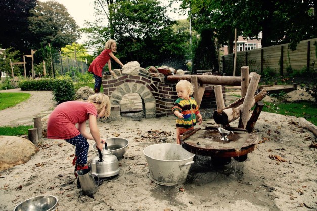 natuurlijke waterspeeltuin